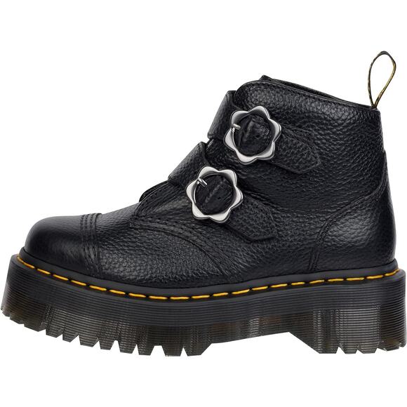 Dr. Martens Black Platform Buckle Boots | Emo Grunge Alt-Girl Y2K Punk | Size - Picture 6 of 10